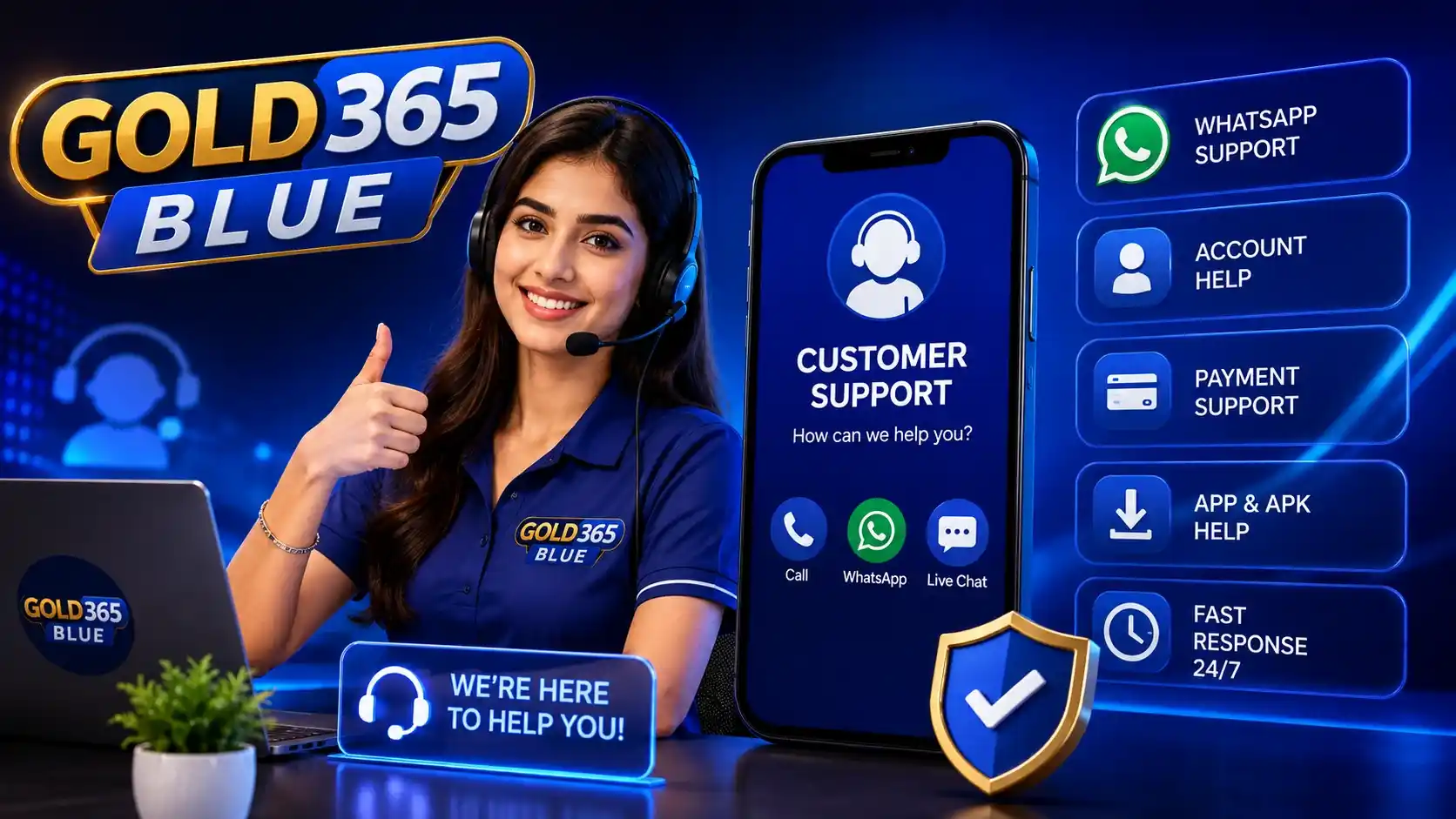 Gold365 Blue Customer Care
