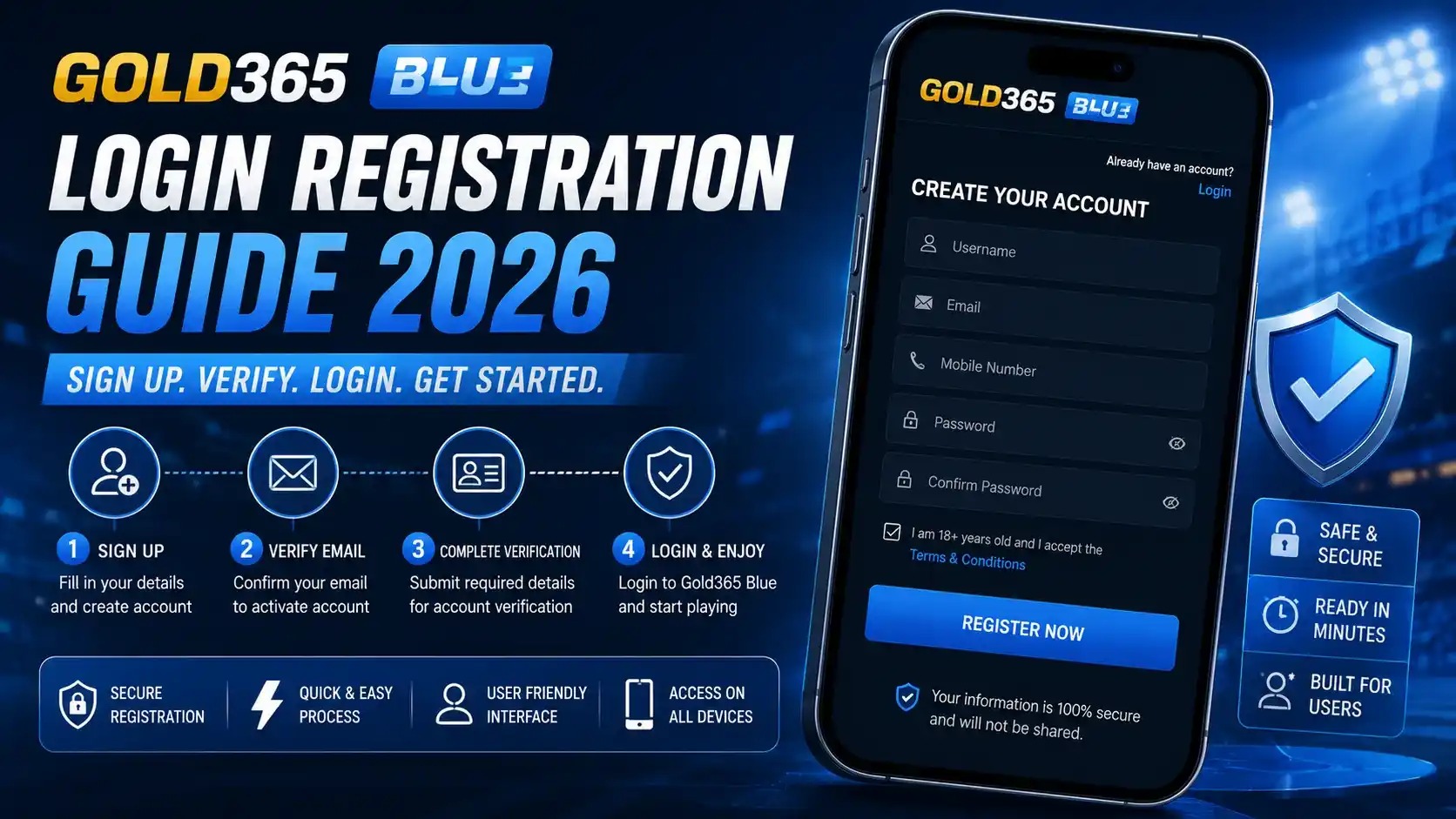 Gold365 Blue Login Registration